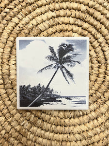 Ceramic Coaster - Palm Tree