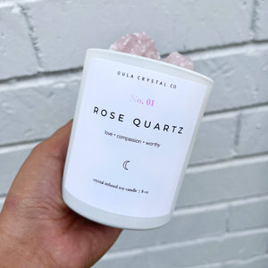 Rose Quartz Candle