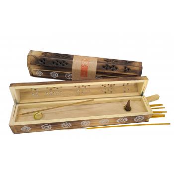 Chakra Wooden Incense Box