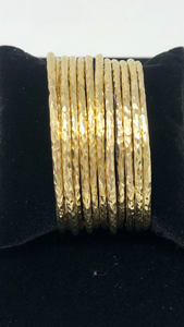 Stackable Brass Bangles