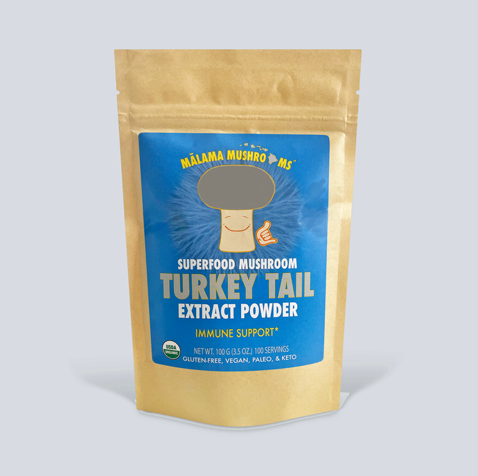 Turkey Tail Superfood Mushroom Powder Extract - 3.5 oz (100 Grams)