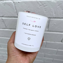 Self Love Crystal Candle 