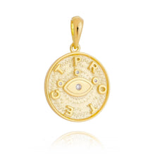 Gold Evil Eye Protection Pendant