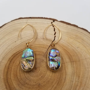 Natural Abalone Shell Earrings