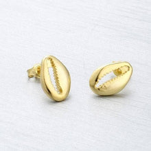 Cowrie Shell Stud Earrings