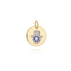 Gold Hamsa Hand Pendant