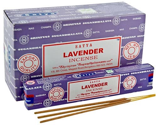 Satya - English Lavender Incense Sticks (15 g.)