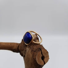 Lapis Lazuli & Amethyst & Shell Ring