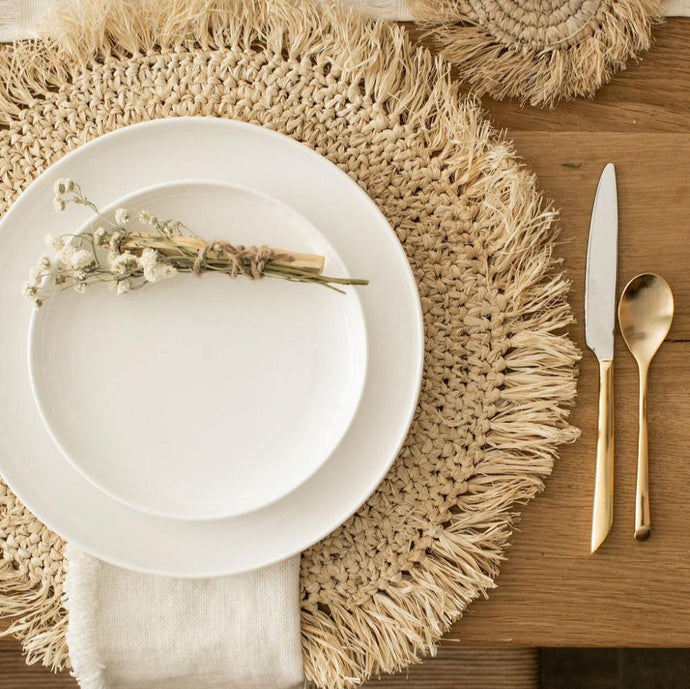 Woven Raffia Placemat