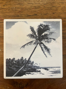 Ceramic Coaster - Beach Palms