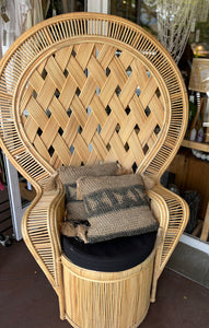 Lauhala Style Peacock Chair