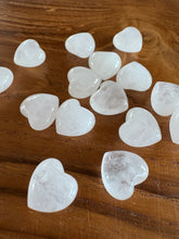 Mini Crystal Clear Quartz Hearts
