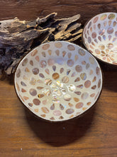 White Abalone Shell Coconut Shell Bowl