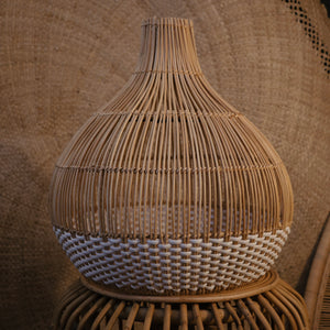 Rattan + Woven Synthetic Lantern