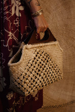 Handmade Tahitian Lauhala Wood Handle Bag