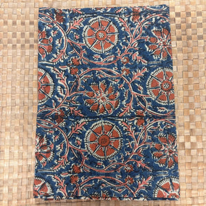 Block Tea Towel - Blue/Red Mandala