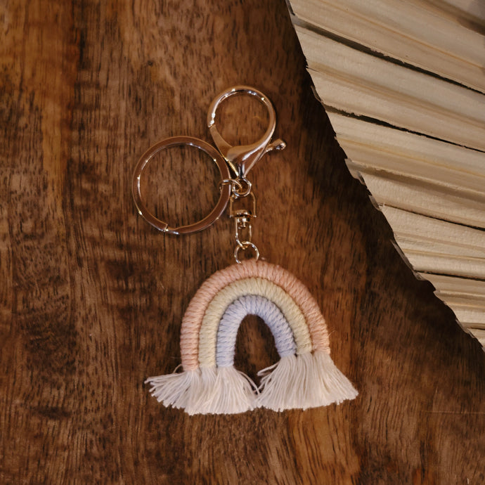 Mini Boho Rainbow Keychain