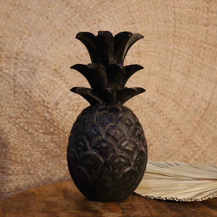 Black Wooden Pineapple