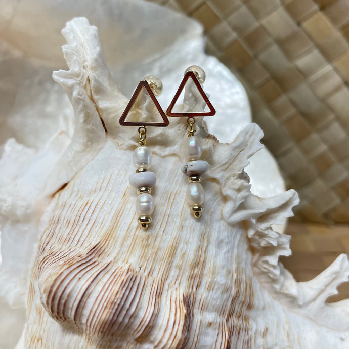 Driftwood Dreams - Leilani Triangle Earrings