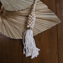 Wooden Beaded Shell Tassel Decor