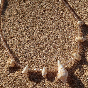 Jornada Rose Glass Sea Shell Necklace