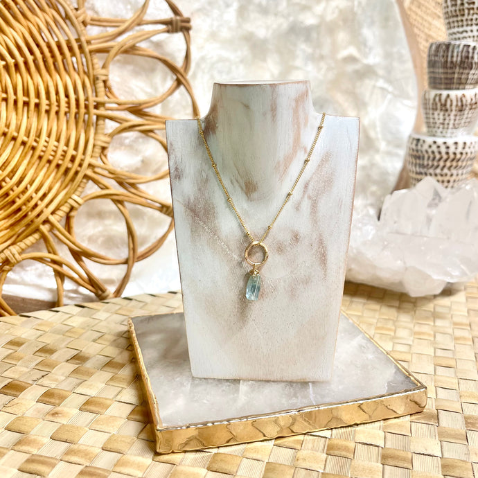 Beach Girl Jewels - Gold Filled Aquamarine Necklace