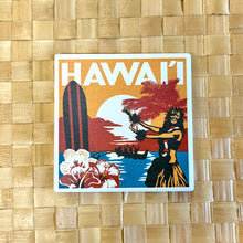 Ceramic Coaster - Hawai'i Woodblock