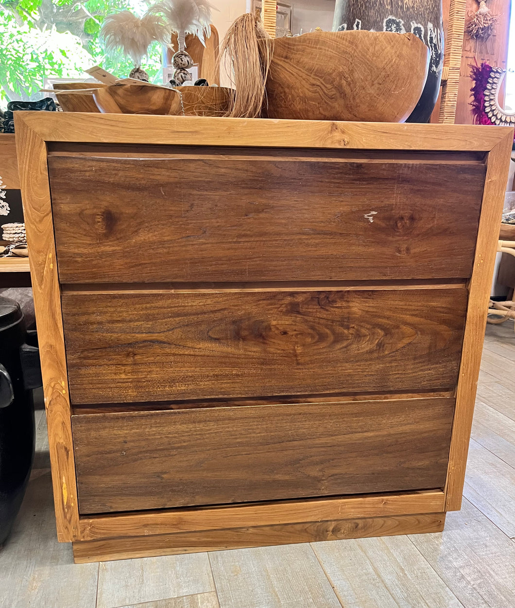 Teak 2-Tone Night Stand