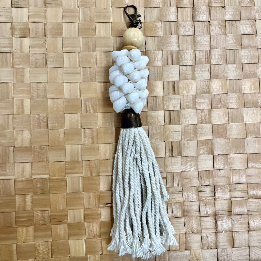 Whole Cowrie Shell Key Chain