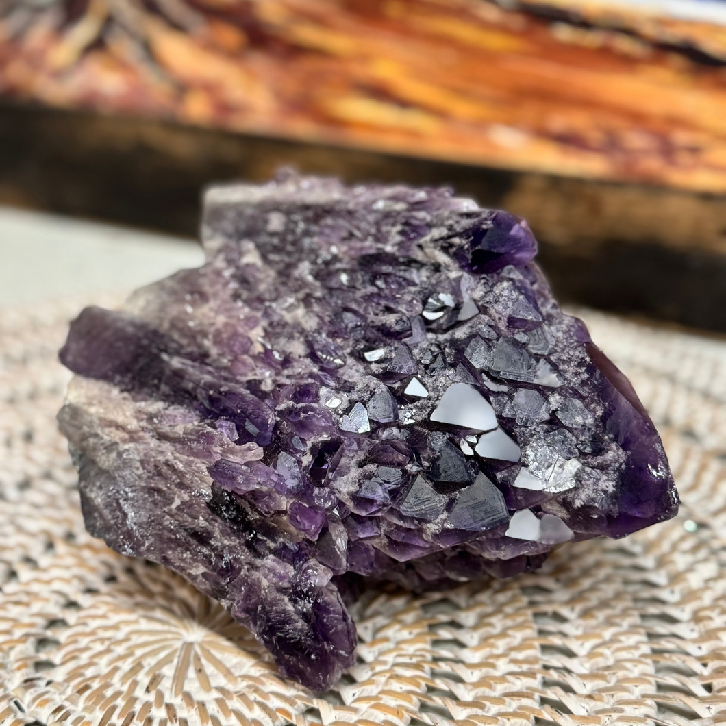 Large Amethyst multi point raw crystal