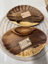 Hardwoods seashell Natural Wood Tray