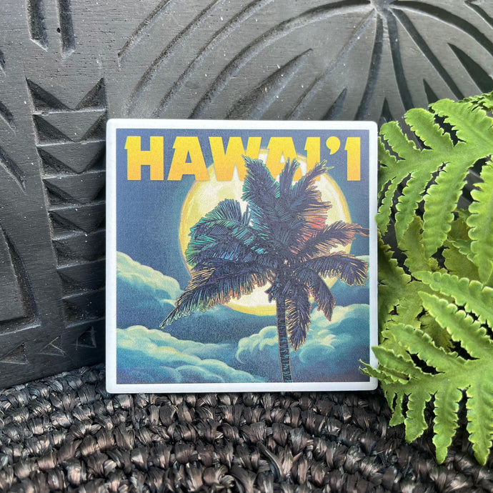 Ceramic Coaster - Hawai'i Palms