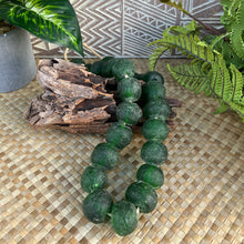 Ghana Glass Bead Necklace - Green