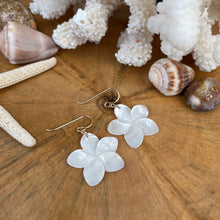 21 Degree North- Pua Melia Flower Earrings - Mother of Pearl