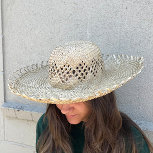 Tahitian Handwoven Big Brim Papale