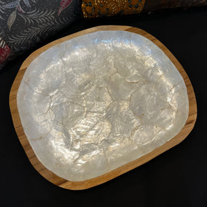 Abstract Capiz Shell Plate
