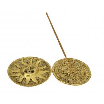 Golden Round Incense Burner