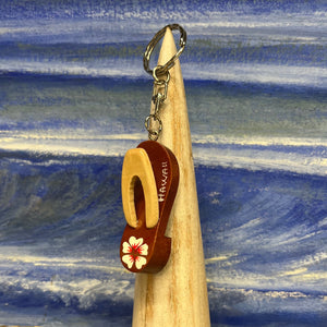 Wooden Clog Keychain