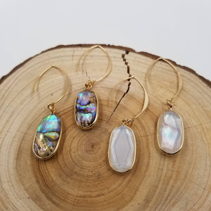 Natural Abalone Shell Earrings