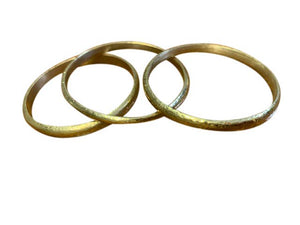 Stackable Brass Bangles