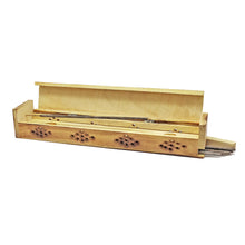 Wooden Incense Burner Box - Sun & Moon (Pink)