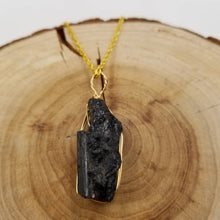 Raw Black Tourmaline Pendant Necklace