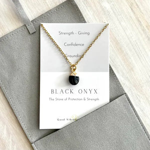 Black Onyx Aura Necklace