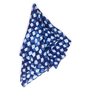 Hand Dyed Napkin - Blue Dots
