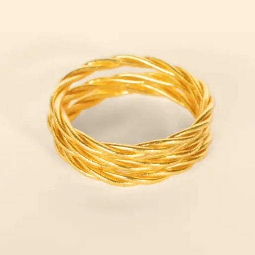 Twist Gold Bracelet - Kumali