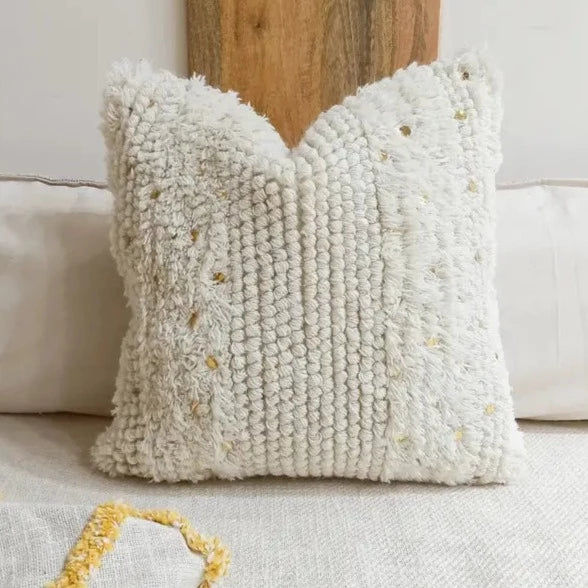 Handwoven Down Filled Wool Pillow