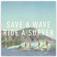 Save a Wave Ride a Surfer Magnet