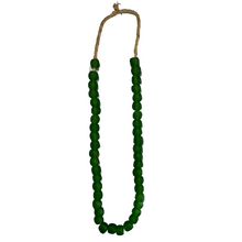 Ghana Glass Bead Necklace - Green