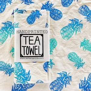 Asham Prints Tea Towels - Blue Hawaiian