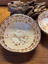 White Abalone Shell Coconut Shell Bowl